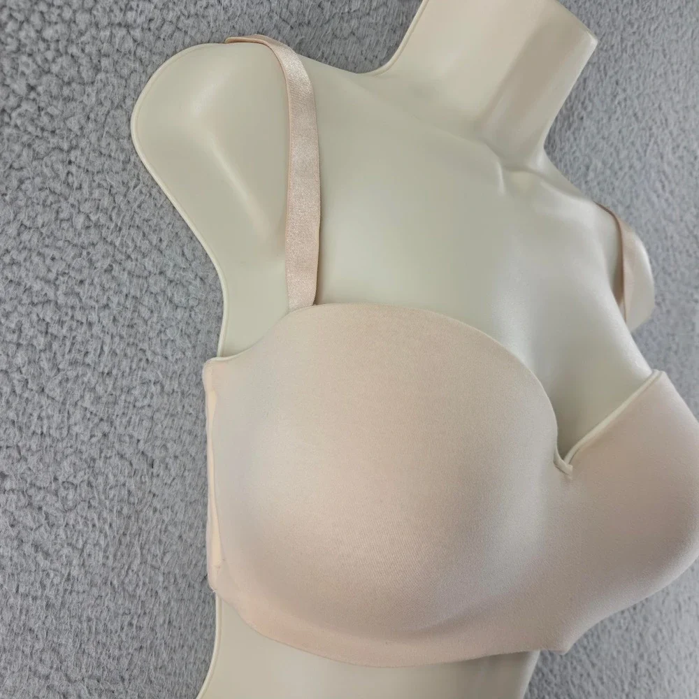 Lilyette‎ Bra Womens 42C Beige Strapless Convertible Underwire Multiway